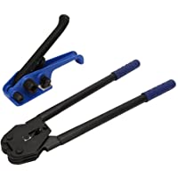 Los mejores  - Máquina de embalaje de flejado- 2 piezas azul manual de acero tensor de correa de correas de correas de flejado…